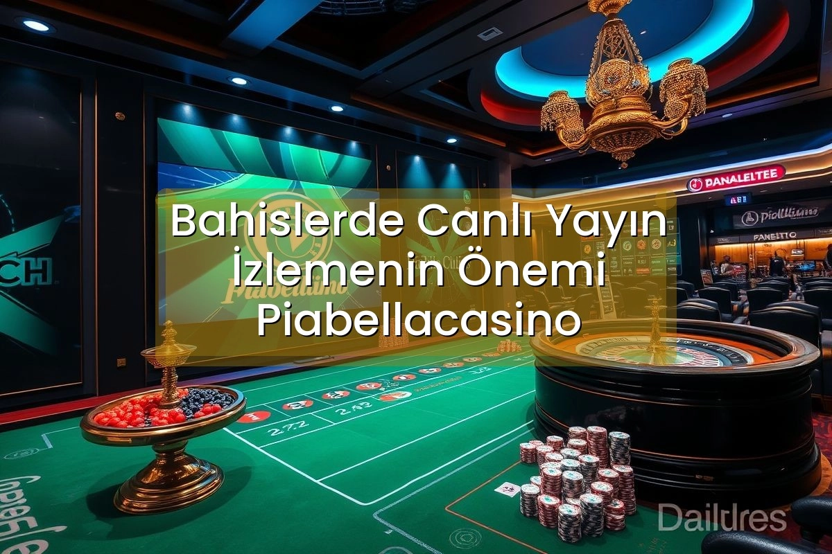 Bahislerde Canlı Yayın İzlemenin Önemi Piabellacasino