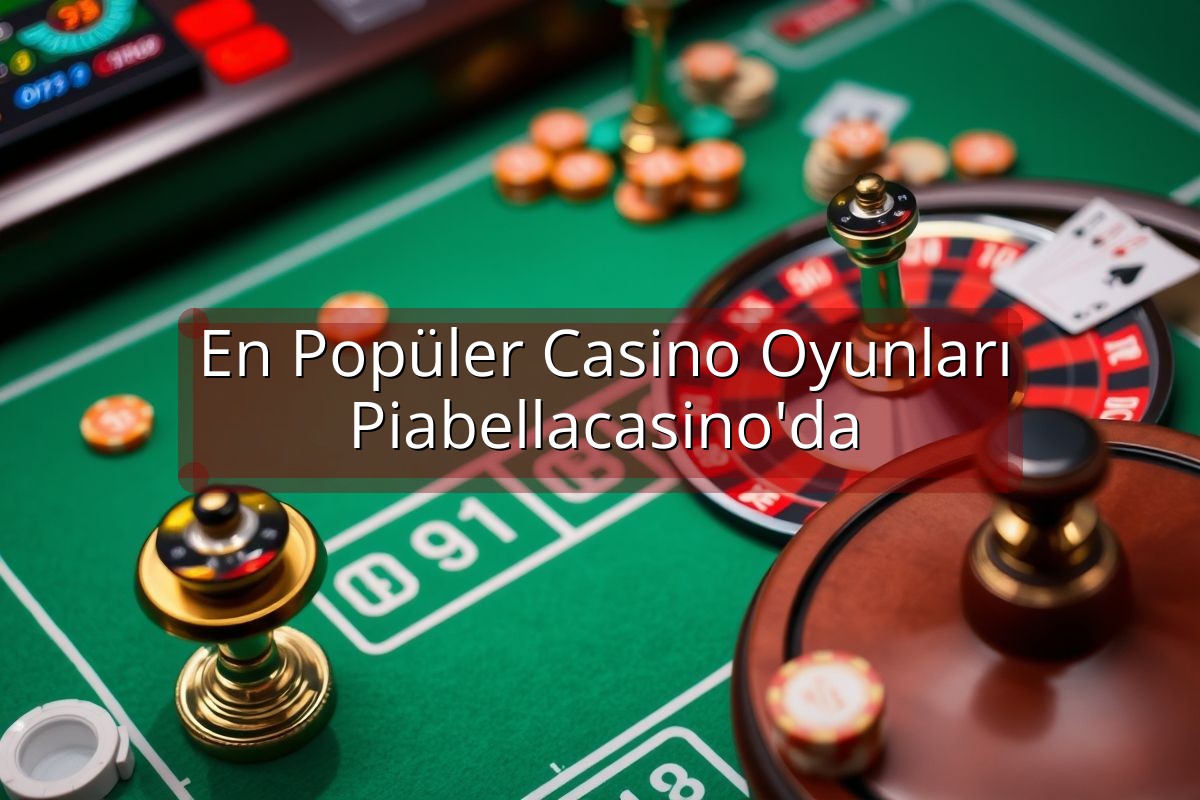 En Popüler Casino Oyunları Piabellacasino'da