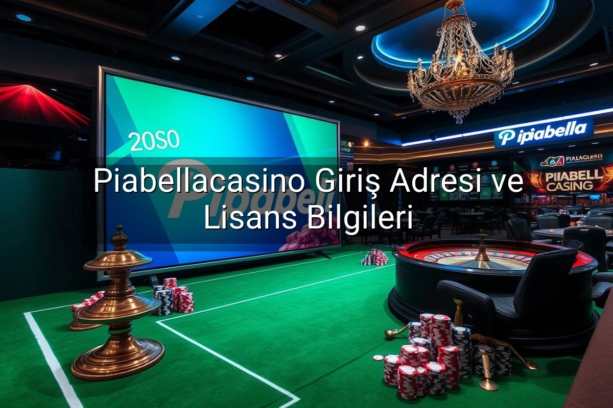 Piabellacasino Giriş Adresi ve Lisans Bilgileri