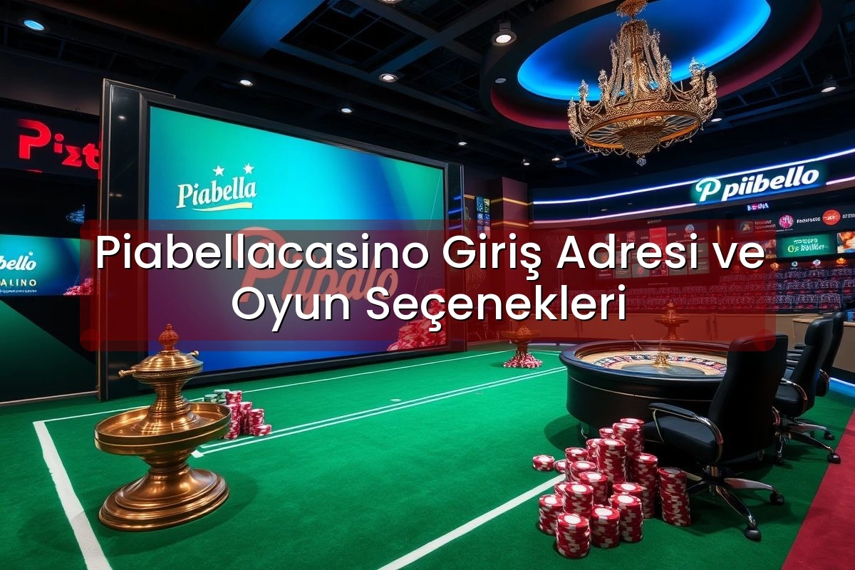 Piabellacasino Giriş Adresi ve Oyun Seçenekleri