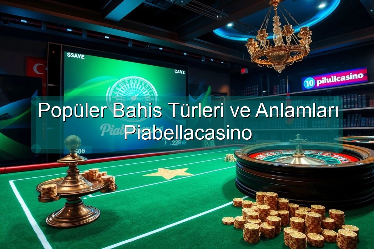 Popüler Bahis Türleri ve Anlamları Piabellacasino